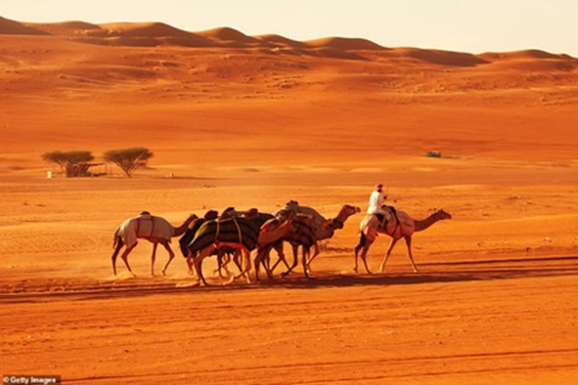 Empty Quarter là hoang mạc cát không gián đoạn lớn nhất thế giới, bao gồm hầu hết một phần ba phía nam của bán đảo Arab.